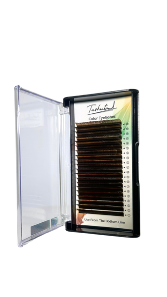 Eyelashes Tashuta Brown D 0.10 14mm