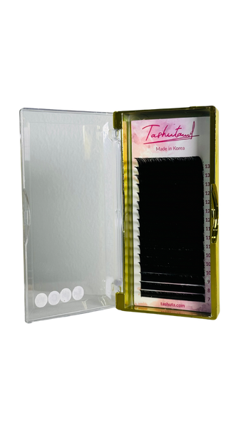 Eyelashes Tashuta Ombre Green SS 0.10 Mix 7-13 mm